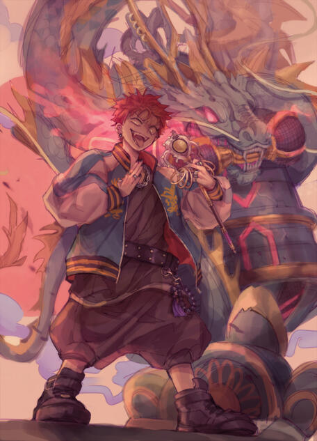 Fanwork of Kuko Harai from Hypnosis Mic - August 2021