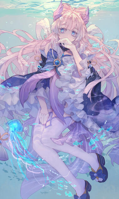 Fanwork of Sangonomiya Kokomi from Genshin Impact - November 2021